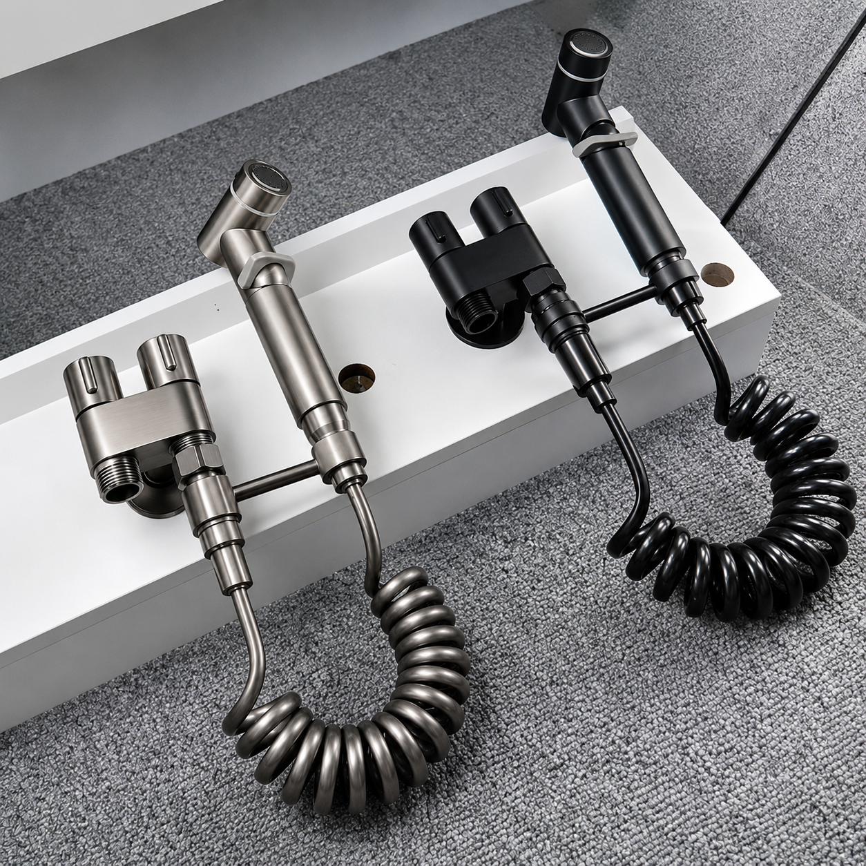 Premium Handheld Bidet Sprayer Set for Toilet - Stainless Steel