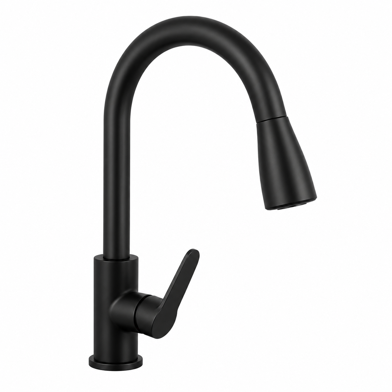 Premium Matte Black Kitchen Faucet - Hot & Cold Mixer Tap
